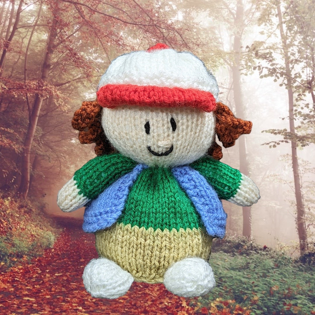 KNITTING PATTERN- Dustin Henderson inspired Orange cover /15cms toy