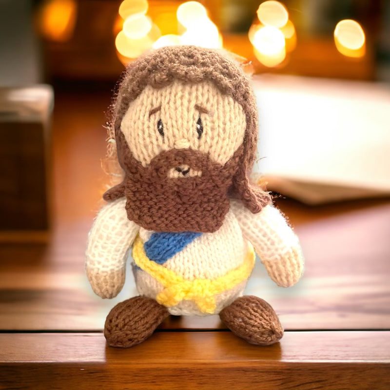 KNITTING PATTERN - Jesus chocolate orange cover /15cms Christmas Easter Bible toy