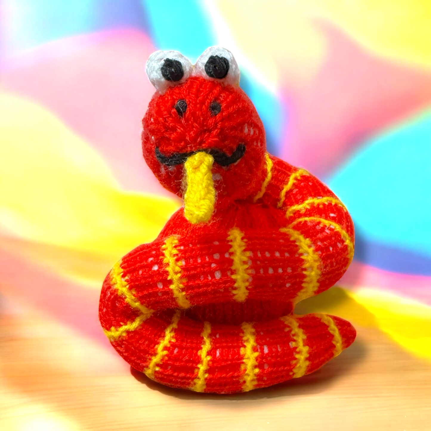 KNITTING PATTERN - Chinese New Year Snake chocolate orange cover / 15 cms toy