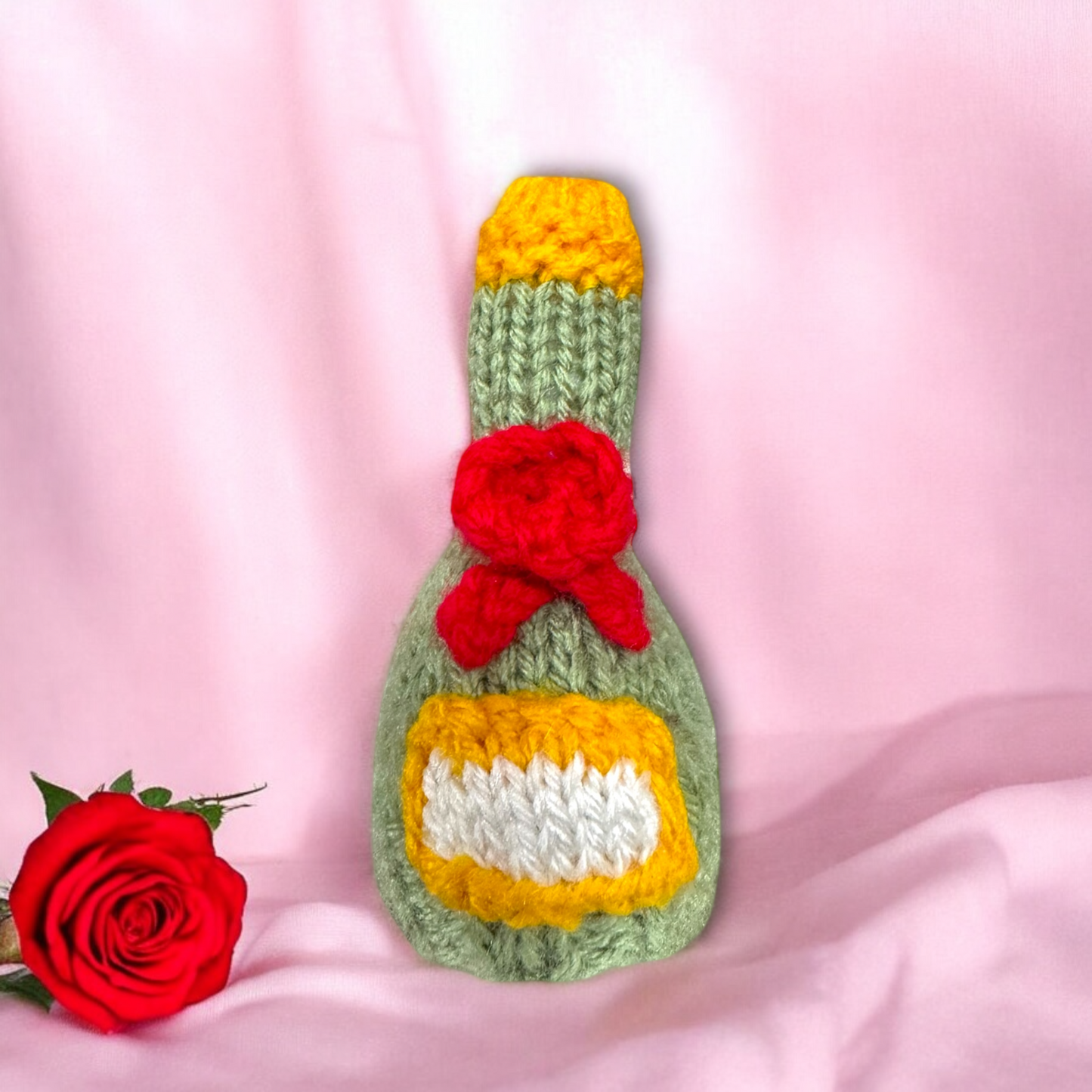 KNITTING PATTERN - Easter Wine Bottle chocolate cover fits Wedding Celebration Creme Egg