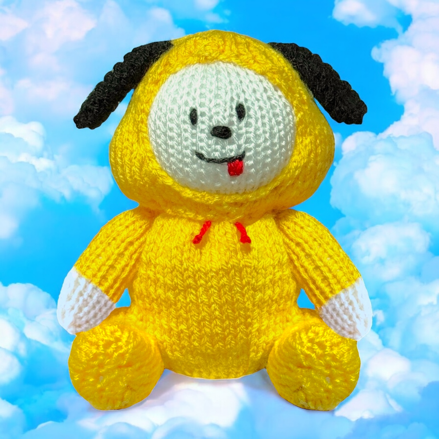 KNITTING PATTERN - Chimmy Dog inspired chocolate orange cover / 15 cms BT21 toy