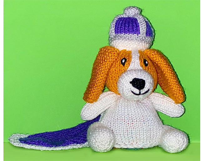 KNITTING PATTERN King Charles Spaniel choc orange cover / 15cms Roya Knitclick