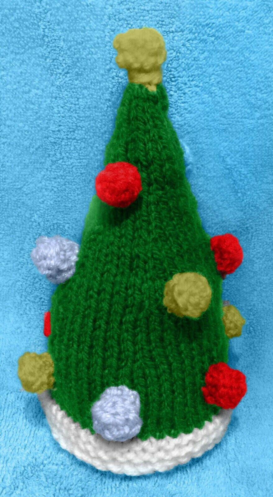 KNITTING PATTERN - Christmas Tree and Angel reversible 21 cms soft toy doll