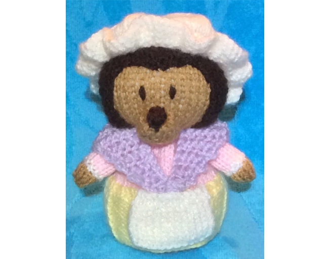 KNITTING PATTERN - Mrs Tiggy-Winkle inspired choc orange cover / hedgehog toy