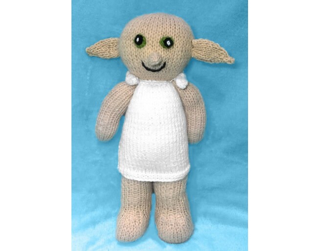 KNITTING PATTERN - Dobby 31 cms soft toy doll
