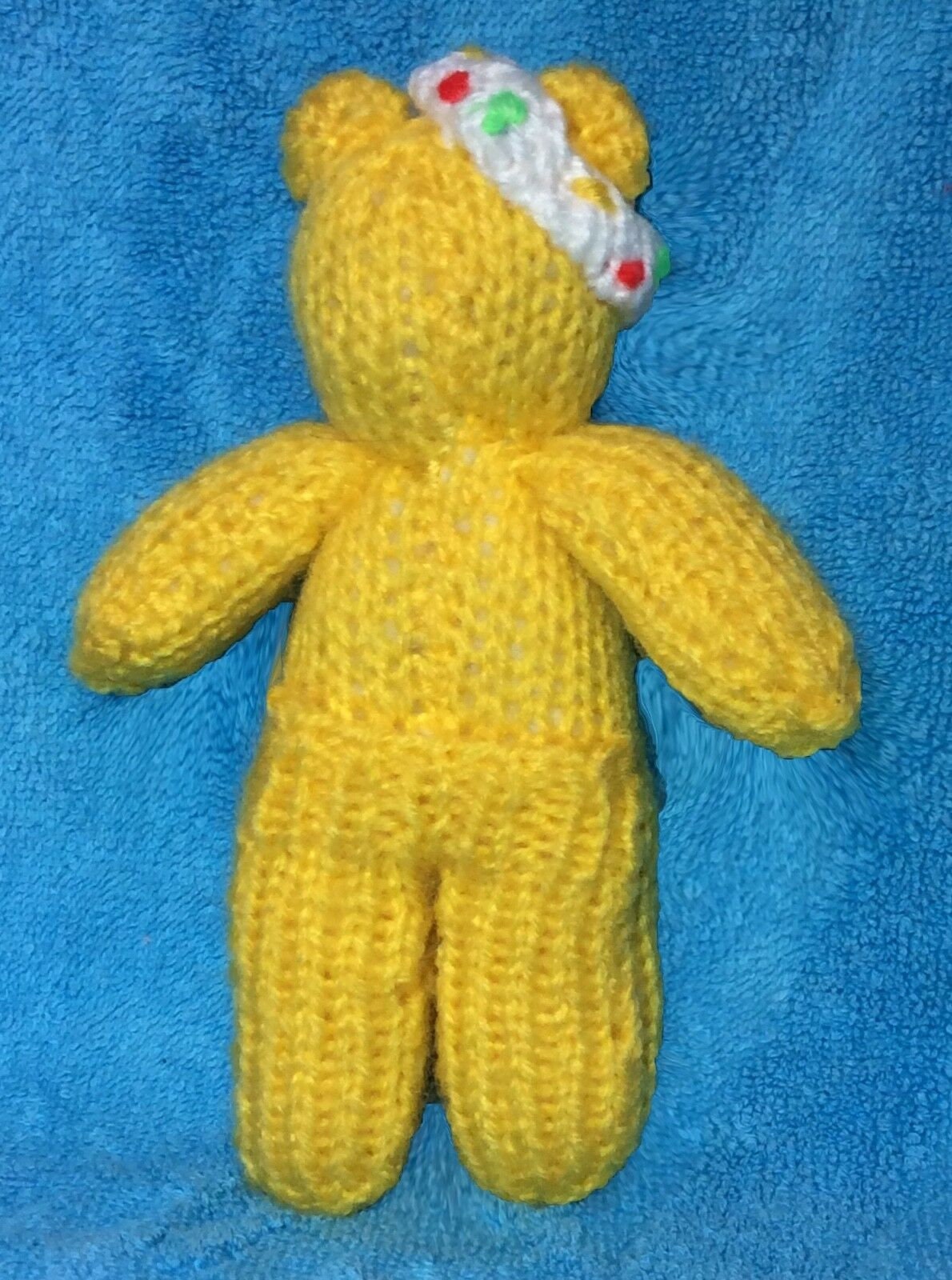 KNITTING PATTERN - Pudsey Bear finger Puppet 14 cms toy