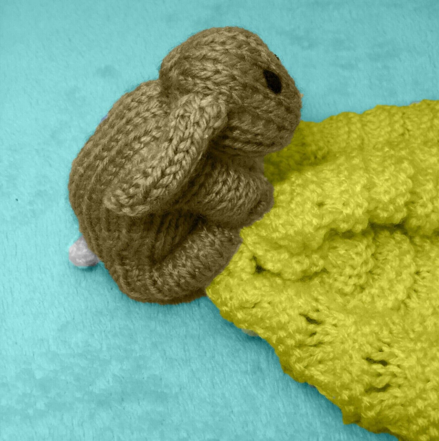 KNITTING PATTERN - Bunny Rabbit Comforter 33 cms Baby Toy - Great for charity