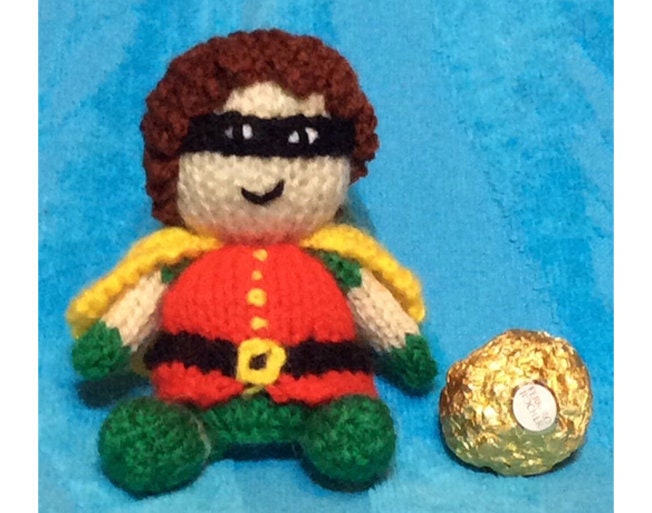 KNITTING PATTERN - Robin choc cover fits ferrero rocher