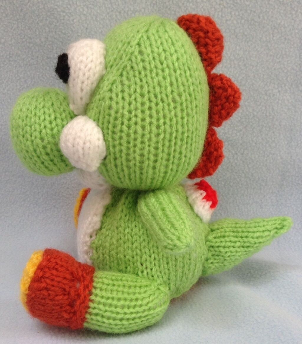 KNITTING PATTERN - Yoshi orange cover or toy