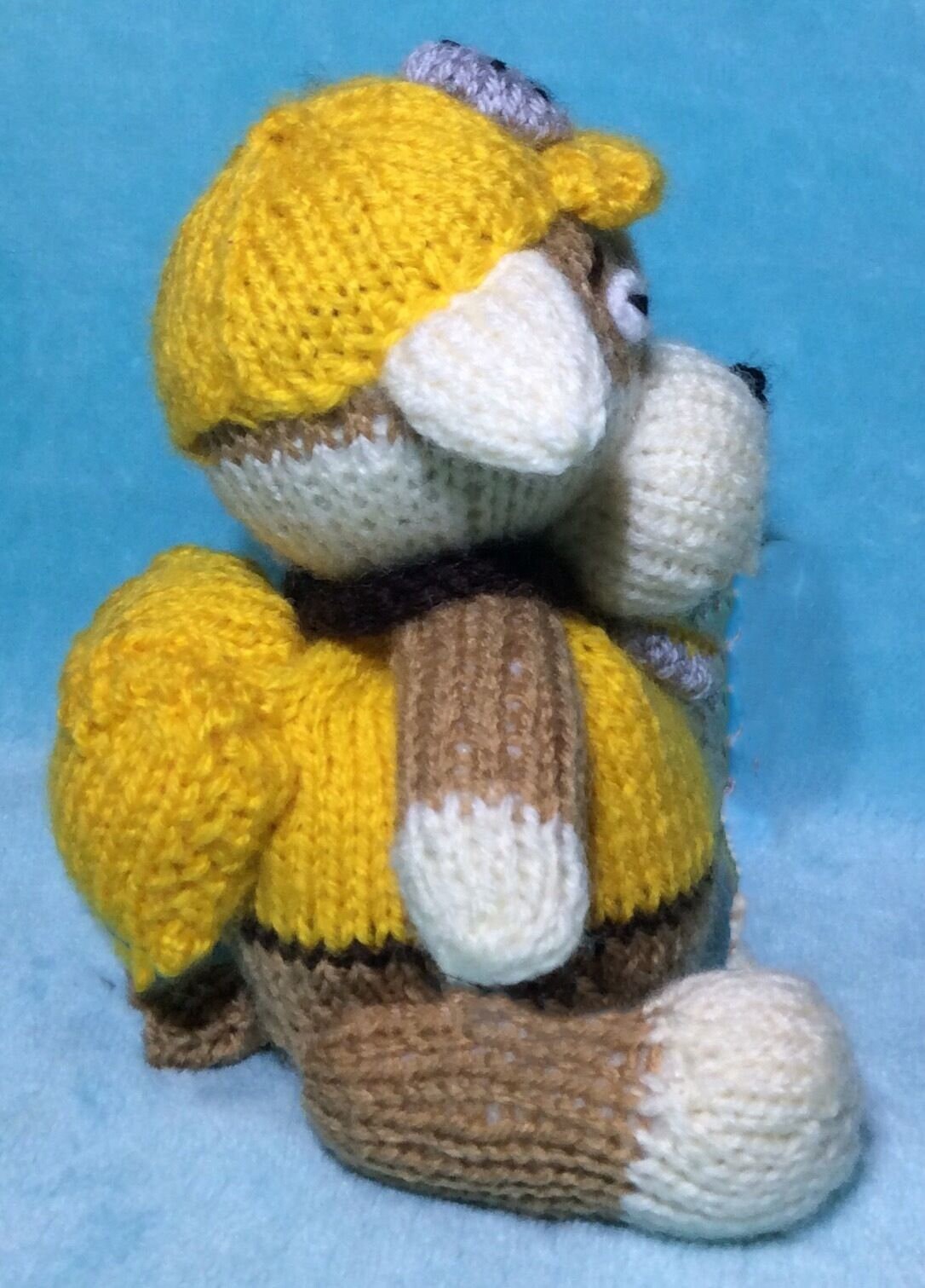 KNITTING PATTERN - Rubble choc orange cover / 16 cms toy