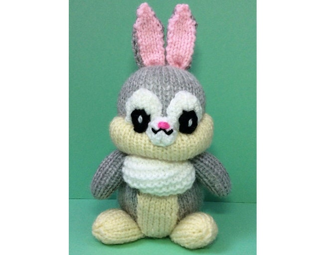 KNITTING PATTERN - Thumper inspired choc orange cover/ 16 cms toy