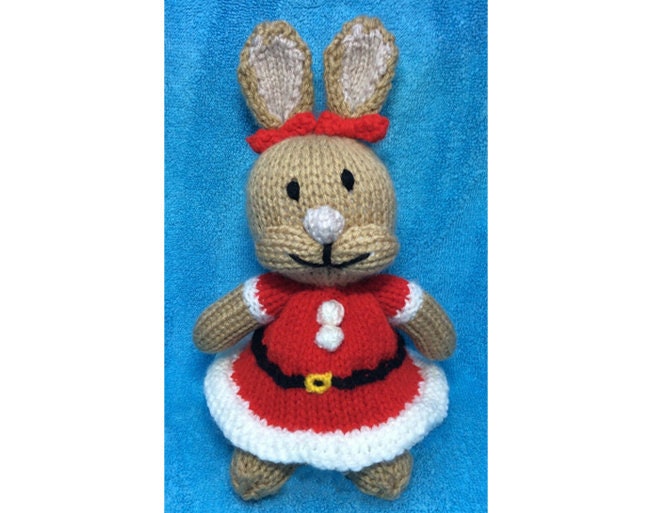 KNITTING PATTERN - Xmas Cottontail inspired choc orange cover