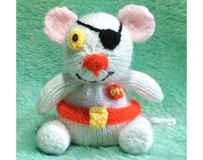 KNITTING PATTERN Danger Mouse inspired chocolate orange cover 15 cms toy
