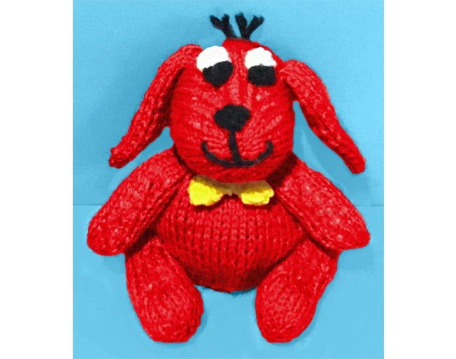 KNITTING PATTERN - Clifford the Big Red Dog inspired choc orange cover / 15cms