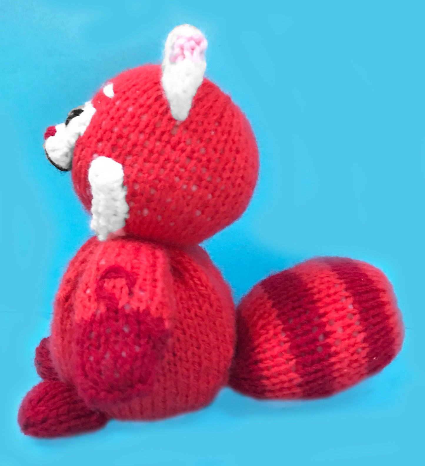 KNITTING PATTERN - Red Panda inspired choc orange cover / 15 cms toy