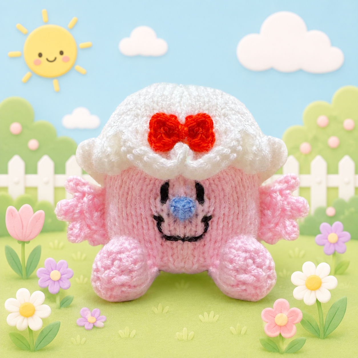 KNITTING PATTERN - Little Miss Lucky chocolate orange cover/ 13 cms Mr toy