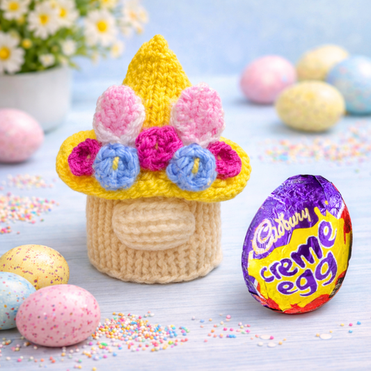 KNITTING PATTERN  - Easter Gonk inspired choc Holder fits Creme Egg