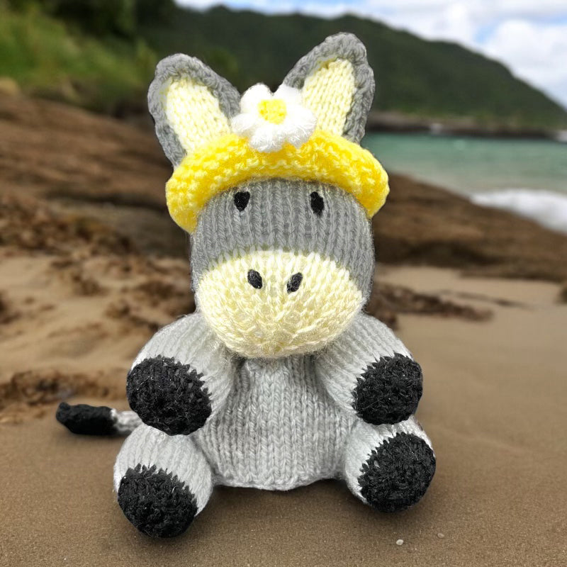 KNITTING PATTERN - Dorothy the Donkey chocolate Orange cover / 15 cms toy