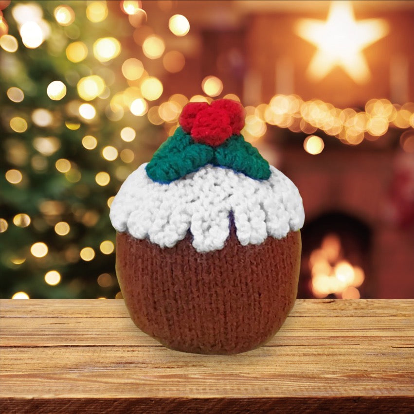 KNITTING PATTERN - Christmas Pudding Choc Orange cover / 10 cms toy