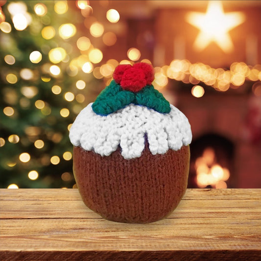 KNITTING PATTERN - Christmas Pudding Choc Orange cover / 10 cms toy