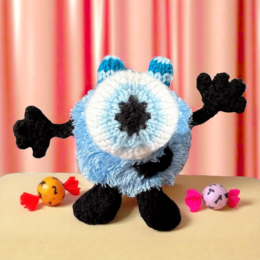 KNITTING PATTERN - Halloween Monster chocolate orange cover / 9 cms toy