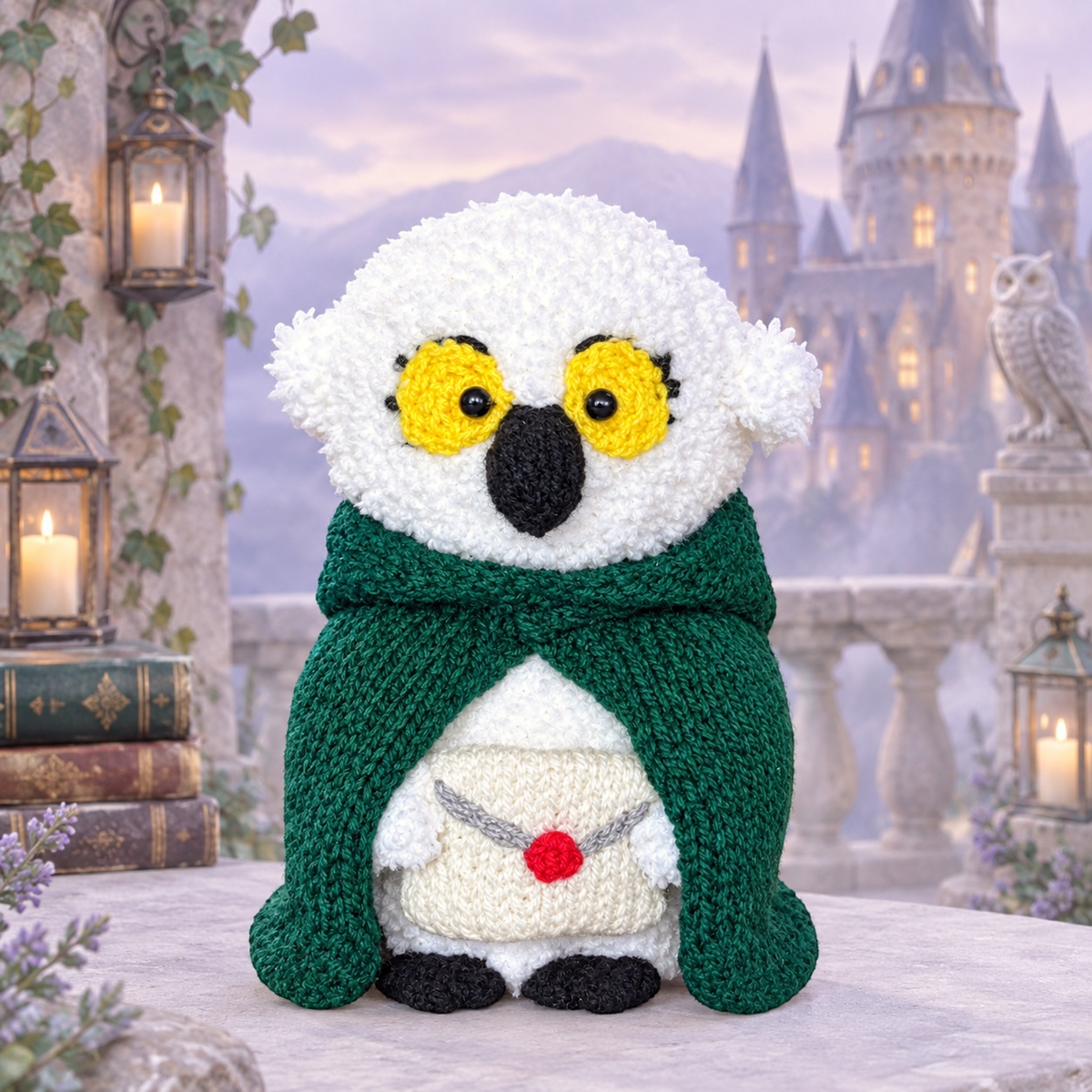 KNITTING PATTERN - Traitors Owl chocolate orange cover / 15 cms toy