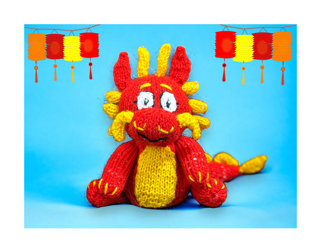 KNITTING PATTERN - Lotus the Chinese New Year Dragon chocolate orange ...