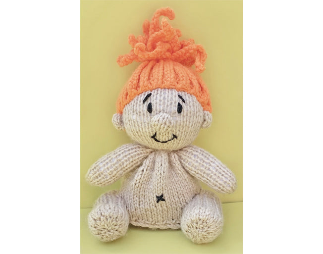 KNITTING PATTERN - Good Luck Troll inspired chocolate orange cover or 15cms toy