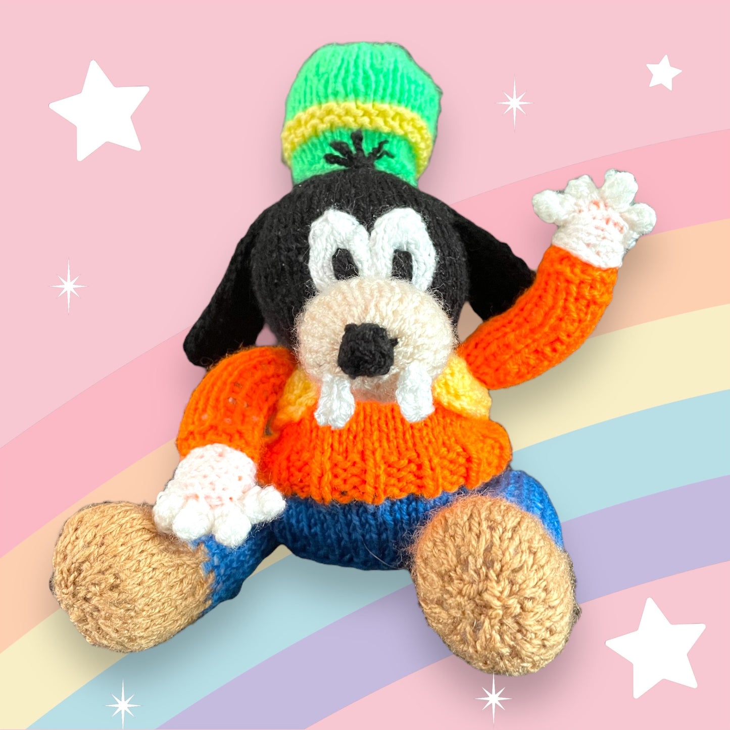 KNITTING PATTERN - Goofy Dog inspired chocolate orange cover / 15 cms toy