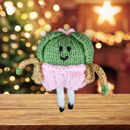 KNITTING PATTERN - Spoilt Little Sprout inspired toy Christmas Kevin Carrot doll