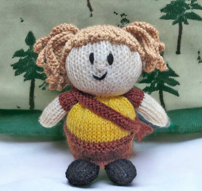 KNITTING PATTERN - Brownie chocolate orange cover or 14 cms Girl Guide toy