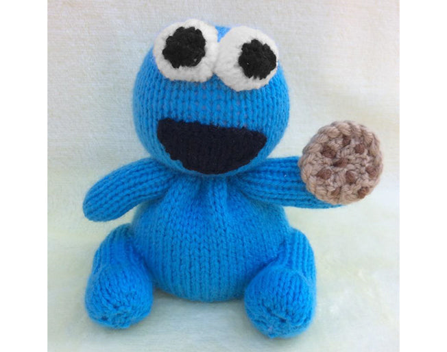 KNITTING PATTERN - Blue Puppet Man inspired chocolate orange cover/ 15 cms toy