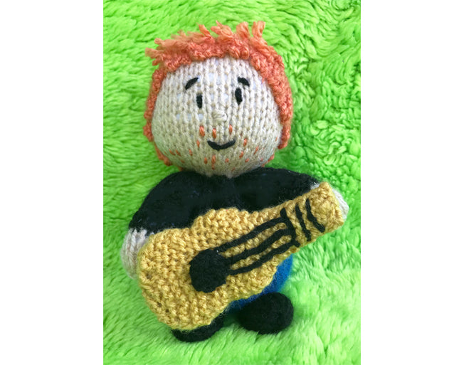 KNITTING PATTERN - Ed Sheeran inspired chocolate orange cover / 13 cms toy