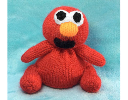 KNITTING PATTERN - Red Puppet Man inspired chocolate orange cover/ 13cms toy