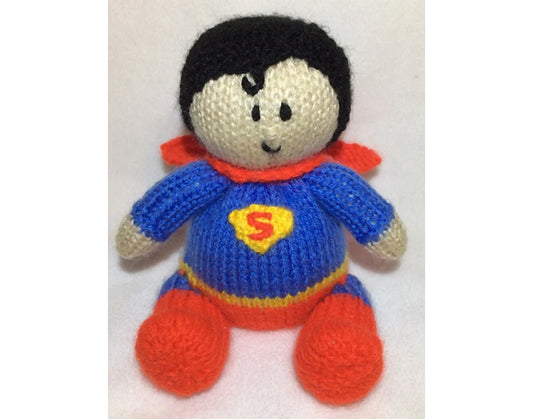 KNITTING PATTERN - Superman inspired choc orange cover / 14cms toy