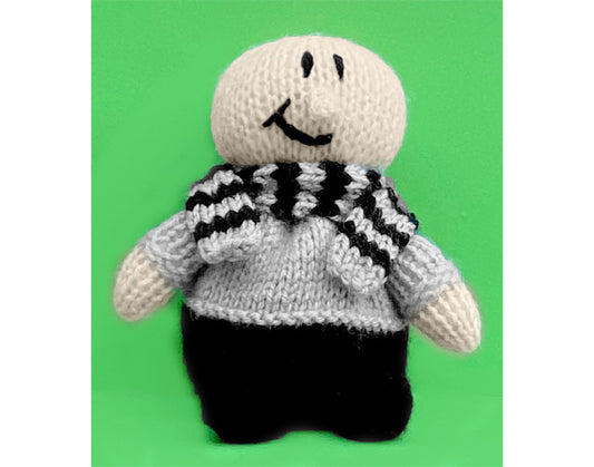 KNITTING PATTERN - Villain Man inspired chocolate orange cover / 15 cms toy