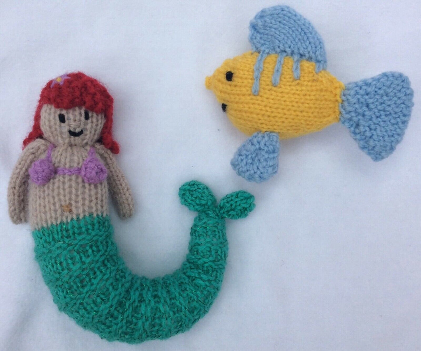 KNITTING PATTERN - Ariel Christmas tree decoration /12cms toy