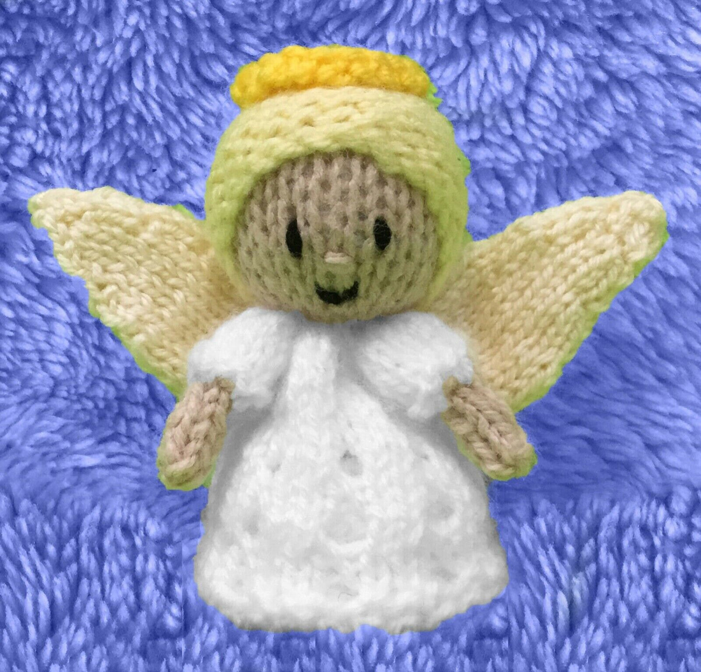 KNITTING PATTERN - Christmas Guardian Angel Tea Light Holder Hanging Decoration