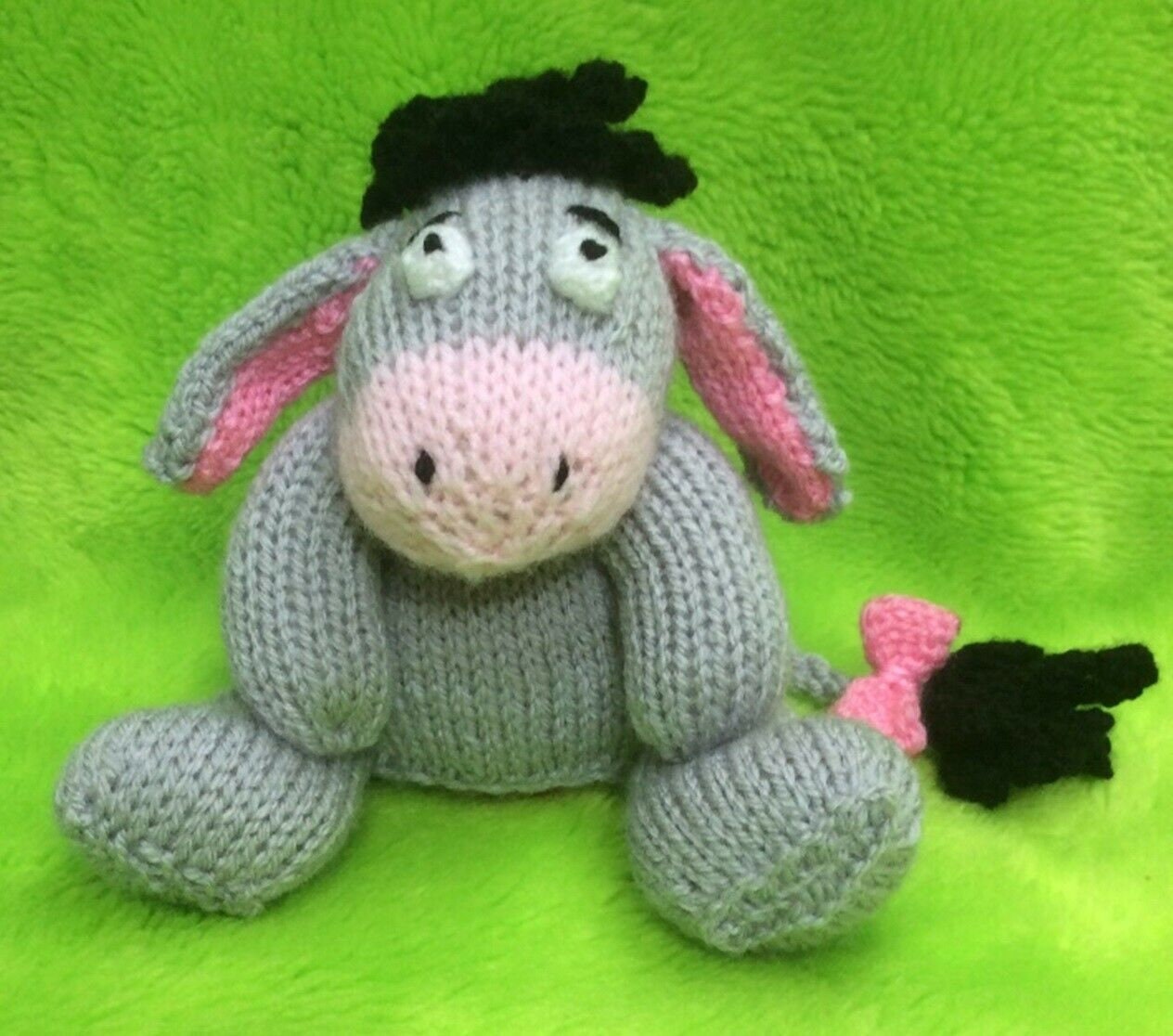 KNITTING PATTERN - Eeyore inspired choc orange cover / 15cms Winnie the Pooh toy