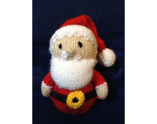 KNITTING PATTERN - Father Christmas Santa Claus orange cover or 15 cms toy