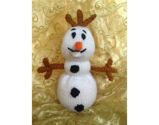 KNITTING PATTERN - Snowman chocolate orange cover or toy