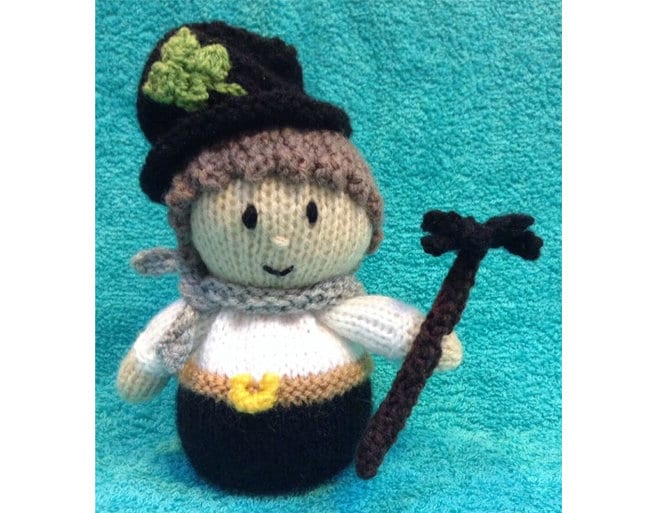 KNITTING PATTERN - Lucky Chimney Sweep chocolate orange cover or 15 cms toy