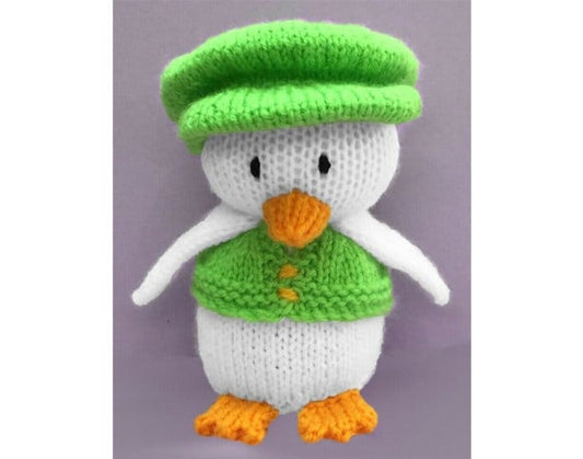 KNITTING PATTERN - Darcy Duck chocolate orange cover / 16 cms Easter toy