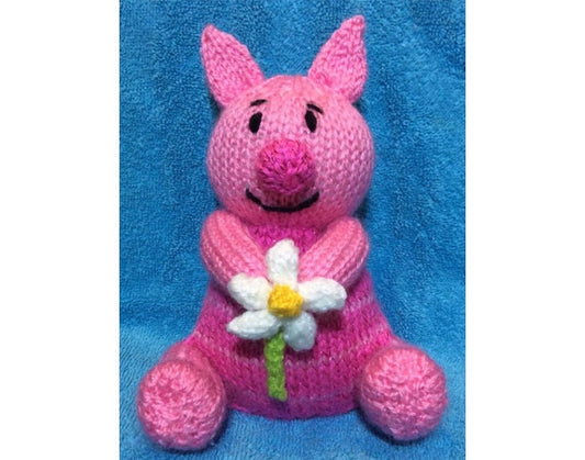 KNITTING PATTERN - Piglet inspired chocolate orange cover / 15 cms toy