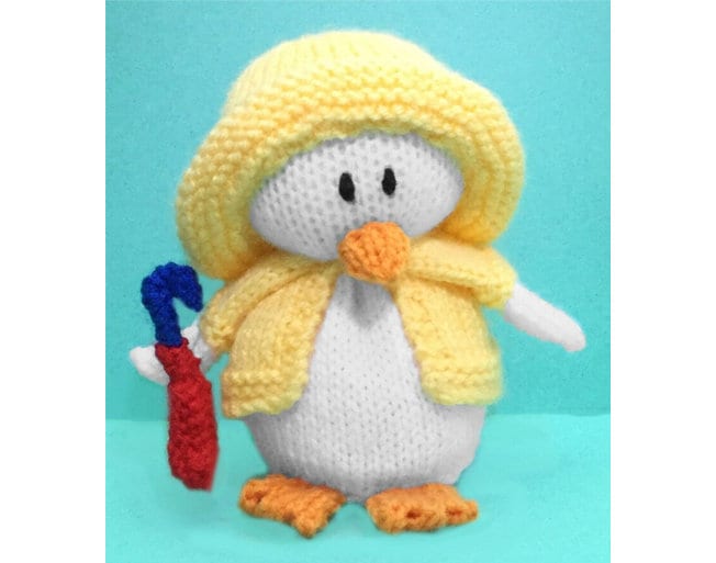 KNITTING PATTERN - Splish Splash Duck choc orange cover / 15cms Easter Chick toy