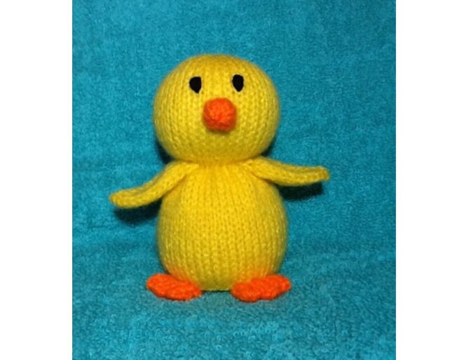 KNITTING PATTERN - Easter chick chocolate orange cover or 15 cms chicken toy