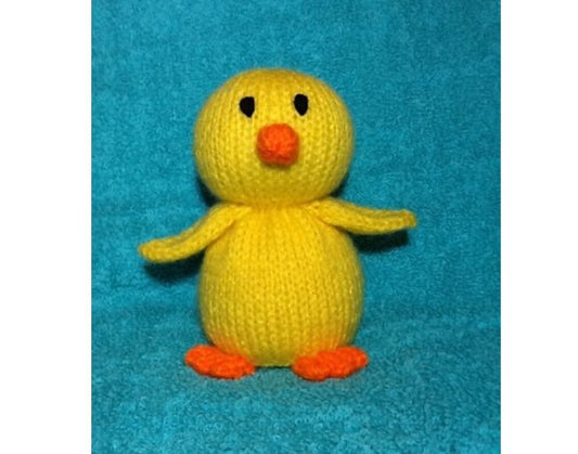 KNITTING PATTERN - Easter chick chocolate orange cover or 15 cms chicken toy