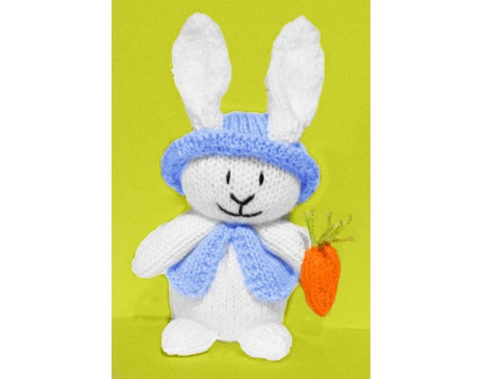 KNITTING PATTERN - Bruce Bunny chocolate orange cover / 15 cms Easter toy