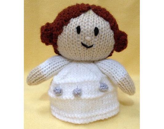 KNITTING PATTERN - Leia orange cover or 13 cms toy