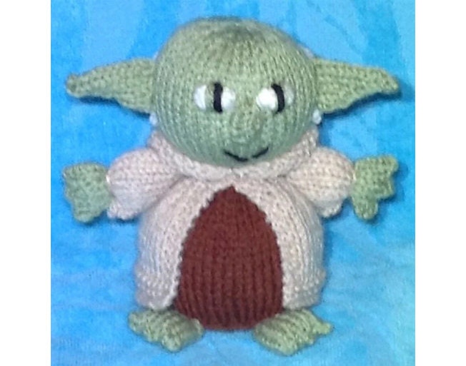 KNITTING PATTERN - Green Alien chocolate orange cover / 13cms toy